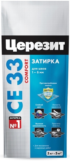 СЕ 33/2 Затирка 1-6мм, серый 07